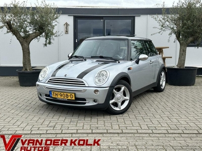 Mini Mini 1.6 Cooper Chili Glazen Schuif/Kantel dak Airco Half leder Stoelverwarming