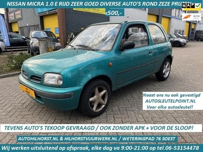 Nissan Micra 1.0 / zie onze foto's + info / WIJ WERKEN