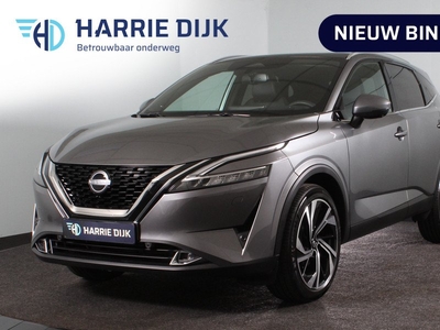 Nissan QASHQAI 1.3 MHEV Xtronic 158 PK Tekna Plus - Automaat | Pano | Dig. Cockpit | Adapt. Cruise | Stoel-+stuurverw. | 360 Camera | Bose | NAV + App. Connect | Auto. Airco | LM 20