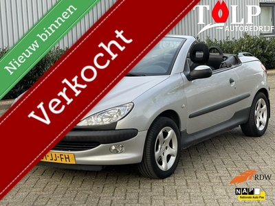 Peugeot 206 CC 1.6-16V bj 2002 zilver Apk tot 2-2025