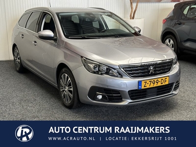 Peugeot 308 SW 1.2 PureTech Blue Lease Allure NAVIGATIE CRUISE CONTROL APPLE CARPLAY/ANDROID RIJSTROOKSENSOREN DODEHOEKSENSOREN ZEER MOOI !! LOCATIE 1001