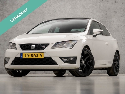 SEAT Leon SC 1.4 EcoTSI FR Sport 150Pk Automaat (SCHUIFDAK, APPLE CARPLAY, NAVIGATIE, CLIMATE, GETINT GLAS, LEDER/ALCANTARA, SPORTSTOELEN, MODE KNOP, PARKEERSENSOREN, CRUISE, NIEUWSTAAT)