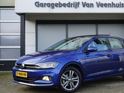 Volkswagen Polo 1.0 TSI 116pk DSG 5Drs Highline Pano.Dak Virtual Cockpit LED Leder/Alcantara 16inch LM Navi 90801km! *Reef Blue Metallic*