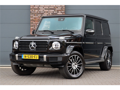 Mercedes-Benz G-Klasse 400 d AMG Line Aut9, Schuifdak, Distronic+, Memory, Burmester, Standkachel, Leder, Surround Camera, Trekhaak, Rijassistentiepakket, Sfeerverlichting, Etc.