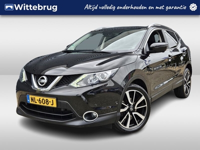 Nissan QASHQAI 1.2 Tekna Lederen Bekleding | Panoramadak | Navigatie | 360 view Camera | Keyless Entry en Start | Gave Velgen!!