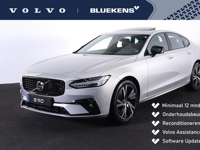 VOLVO S90 B5 Ultimate Dark - Luchtvering - Schuif/kanteldak - IntelliSafe Assist & Surround - Bowers & Wilkins audio - 360º Camera - Elektr. bedienb. voorstoelen met geheugen - Parkeersensoren voor & achter - Verwarmde voorstoelen, stuur & achterbank - Draadloze...