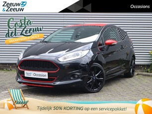 Ford Fiesta 1.0 EcoBoost Red/Black Edition 140 PK | Cruise Control | Climate Control | Sony Audio | Navigatie | Regen en Lichtsensor | Parkeersensoren Achter | Dealer Onderhouden | 12 Maanden BOVAG Garantie