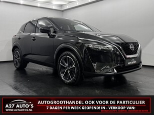 Nissan QASHQAI 1.3 MHEV Xtronic Tekna plus,Gold pack Leder, Pano, Navi, 360 Camera, Virtual desk, 3 jaar garantie