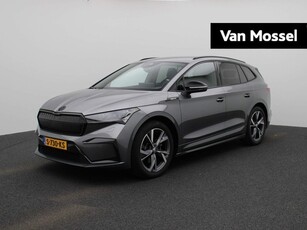 Skoda Enyaq iV 60 Sportline 180 PK | Automaat | Matrix LED Koplampen | Navigatie | Achteruitrijcamera | Climate Control | Cruise Control | Parkeersensoren | Privacy Glass | Stoelverwarming | Lichtmetalen velgen | DIRECT LEVERBAAR! |