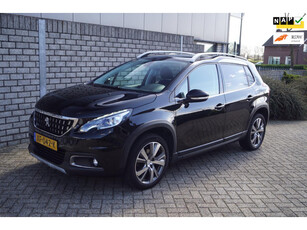 Peugeot 2008 1.2 PureTech Blue Lease Allure Panodak Half Leder Sportstoelen Navi Camera Clima Cruise PDC LMV NL Auto.