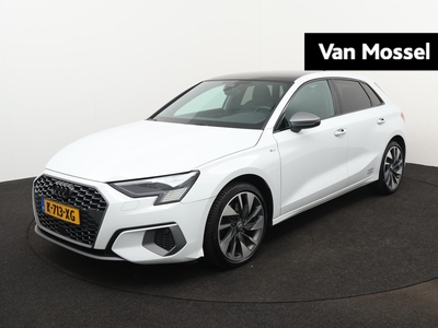 AUDI A3 Sportback 35 TFSI edition one 150 PK | Automaat | Led | S-line interieur | Leder | Panoramadak | Cruise control | Navigatie | Virtual cockpit | Climate control | Lichtmetalen velgen | Stoelverwarming | Getint glas |