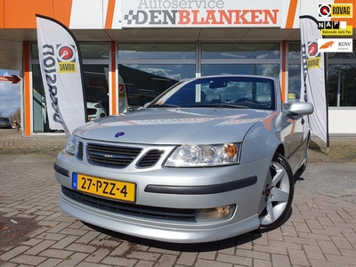 Saab 9-3 Cabrio 2.0T 210 PK Aero BJ.2004 / Leder / Stoelverwarming / Navi / Pdc / Topuitvoering !!