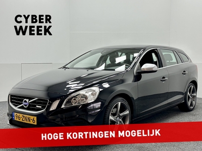 VOLVO V60 1.6 T3 *R-Design* 1/2 Leder / Navigatie / Afn. Trekhaak / Cruise Control / ECC Clima / Bluetooth / 18