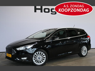 Ford FOCUS Wagon 1.0 Titanium Ecc Cruise control Navigatie 100% Onderhouden! Inruil Mogelijk!