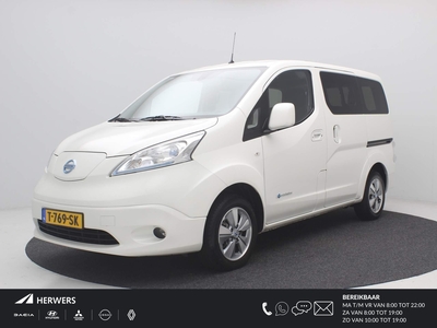 NISSAN NV200 e-NV200 Evalia 40 kWh Connect Edition 5-Persoons / 200KM ACTIERADIUS / HOGE INSTAP / NAVIGATIE / DUBBELE SCHUIFDEUREN / CRUISE CONTROL /