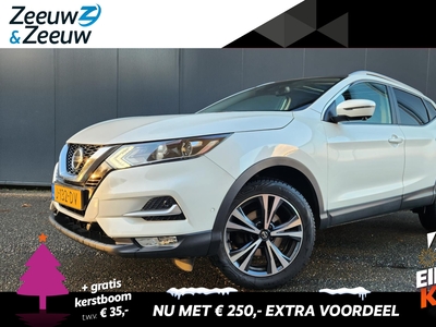 NISSAN QASHQAI 1.3 DIG-T N-Connecta 1e Eigenaar | Panorama dak | Navi | Rondom camera | Trekhaak | Vierseizoenen banden | Bovag garantie | NAP