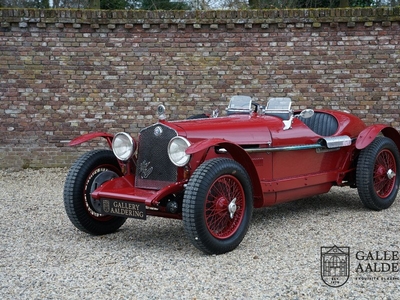 Alfa Romeo 6C 2300 Pescara Documented with an original Alfa Romeo certificate, Long term ownership, Rare 2500 SS Mille Miglia 115 horsepower engine, Original Alfa Romeo chassis and mechanics, A very extensive restoration/rebuild using only original and pe