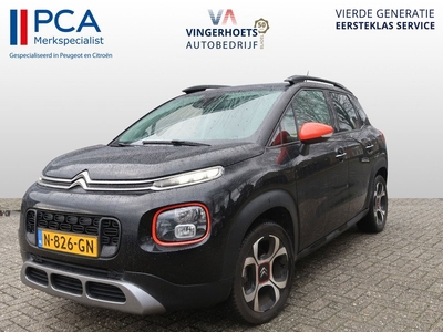 Citroën C3 Aircross 110 Pk * Automaat * Super Luxe Shine uitvoering * Navigatie * Trekhaak * 1/2 Leder * L.M. Velgen * Zwart * DAB+ Radio *