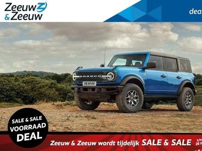 Ford Bronco Outer Banks 2.7L Ecoboost 10-Traps Automaat | Adaptive cruisecontrol | BLIS | Full Led | 360Camera | B&O Audio | El. verstel en verwarmbare voorstoelen | All-season banden| Nieuw te bestellen! |