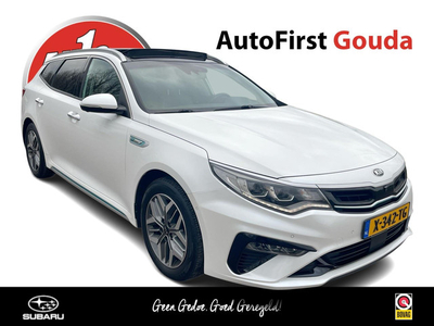 Kia Optima Sportswagon 2.0 GDI PHEV ExecutiveLine Adaptieve Cruise Stoelventilatie Pearl White Panodak Harman Kardon Lederen Interieur Automatisch Inparkeren Full LED Elektrische Achterklep Privacy Glass