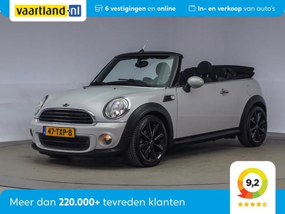 MINI Cabrio 1.6 One Cabrio Businessline [ navigatie stoelerwarming cruise control ]