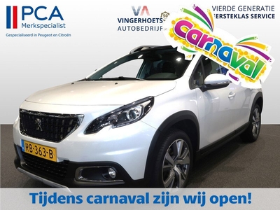 Peugeot 2008 110 Pk * Luxe Allure * AUTOMAAT * * Panoramadak * Navigatie * 1/2 Leder * Trekhaak * Vierseizoenenbanden * Parkeer Camera *Climate & Cruise Control * Distributieriem reeds vervangen *