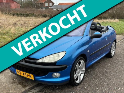 Peugeot 206 CC 2.0-16V Stuurbekr. ECC Audio/CD Electric pakket Leder Sportstoelen ABS LMV 17