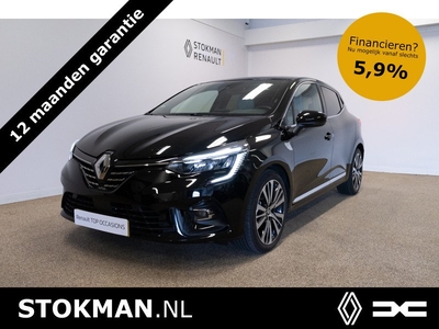 Renault Clio 1.0 TCe 90pk Initiale Paris | Camera rondom | Lederen interieur | Stoel en stuur verwarming | LM Velgen Paris | incl. Bovag rijklaarpakket met 12 maanden garantie