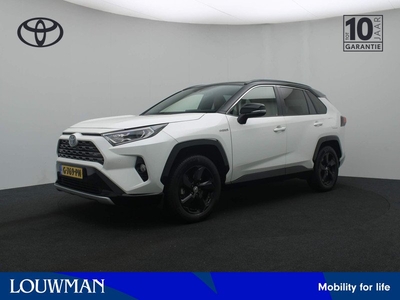 Toyota RAV4 2.5 Hybrid AWD Bi-Tone | Trekhaak | Cognac Leder Interieur | JBL |