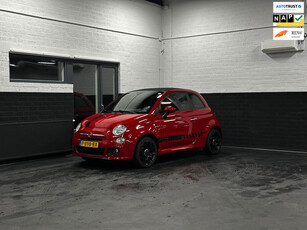 Fiat 500 S 1.2 cabrio, 1/2 leder, Airco, leuke en nette auto