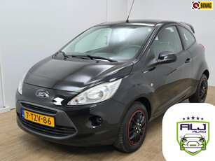 Ford Ka Occasion 1.2 Style start/stop met airco | Leuke uitvoering | Tweedehands Ford Ka in zwart | Radio met aux | Weinig km's |