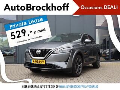 Nissan QASHQAI 1.3 MHEV N-Style | Navi | Climate | 360 AVM | Draadloos Telefoonlader | Apple Carplay & Android Auto | Keyless Entry | PRIVATE LEASE USED