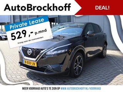 Nissan QASHQAI 1.3 MHEV N-Style | Navi | Climate | 360 AVM | Draadloos Telefoonlader | Apple Carplay & Android Auto | Keyless Entry | PRIVATE LEASE USED