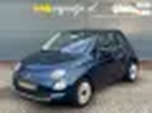 Fiat 500 0.9 TwinAir Turbo Lounge *pano *airco *blauw metal.