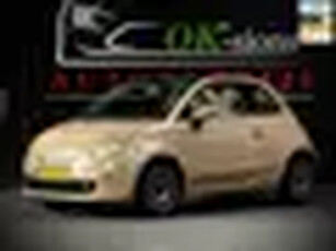 Fiat 500 1.2 lounge Cabrio Automaat Beige/Cappuccino/airco/PDC/NLAUTO