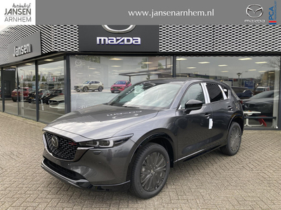 Mazda CX-5 2.0 e-SkyActiv-G M Hybrid 165 Exclusive-Line+Com.P , Demovoordeel € 5.500-, Black Comfort Pack, Navi, Adap.Cruise, Clima, Apple Carplay, 360 Camera, PDC, HUD, Stuur/Stoelverwarming, 19