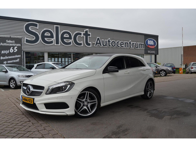 Mercedes-Benz A-klasse 180 AMG SPORTLINE automaat|LEDER/ALCANTARA SPORTSTOELEN|ZWARTE HEMEL|NAVI|PRIVACY GLASS|PDC