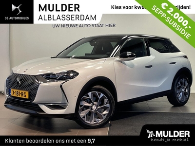 DS Ds 3 Crossback E-Tense Grand Chic EV 50kWh 136pk 3-FASEN NAVI | CAMERA | SMART KEYLESS | LEDER | DS MATRIX LED | TWO-TONE | DAB+