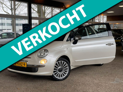 Fiat 500 1.2 Lounge|Automaat|Pano|Lage KM|Airco|Parelmoer|Topstaat|Rijdt en schakelt perfect| LM velgen