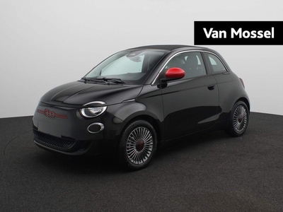 Fiat 500e Cabrio RED 24 kWh || VAN MOSSEL VOORRAADVOORDEEL ||