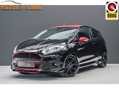 Ford Fiesta 1.0 140pk Black Edition |org. NL|1e eigenaar|bak revisie|cruise control|bluetooth|parkeersensoren achter|navi|LED-dagrijverlichting|17