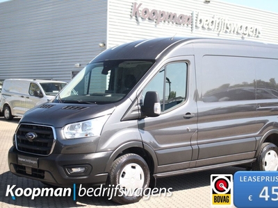 Ford Transit 350 2.0TDCI 130pk L2H2 Trend | Automaat | Cruise | Camera | Trekhaak | Lease 450,- p/m