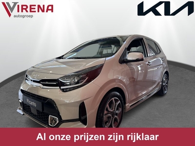 Kia Picanto 1.0 DPi GT-Line - Beige - Cruise Control - Leder - Navigatie - Climate Control - Apple/Android Carplay - Fabrieksgarantie Tot 2031