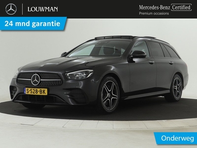 Mercedes-Benz E-Klasse Estate 200 Business Solution AMG | Burmester | Panoramadak | 360 Camera | Navigatie | Inclusief 24 maanden MB Certified garantie voor Europa.