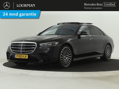 Mercedes-Benz S-Klasse 580 e Lang AMG Line | Panoramadak | Burmester | Chauffeur Package | Inclusief 24 maanden Mercedes-Benz Certified garantie voor Europa.