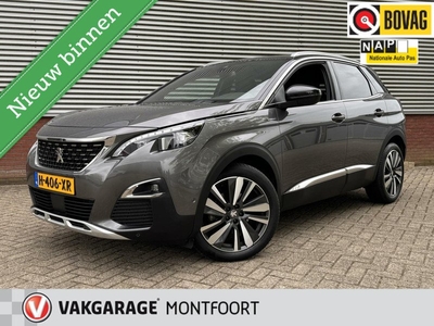 Peugeot 3008 1.6 PureTech GT Line 181 pk|Automaat|Adaptive Cruise|Clima Airco|Stoelverw.|Bekleding Leder/stof|Dode Hoek detectie| Apple/android Carplay|Trekhaak|Led Verlichting