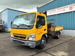 Mitsubishi Canter FE80 (FUSO) 4x2 FASSI CRANE & KIPPER