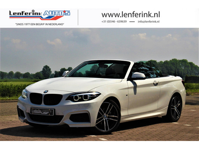 BMW 218i Cabrio M Sport Leder Harman Kardon Led koplampen Navi Clima Verwarmbare stoelen M-stuur