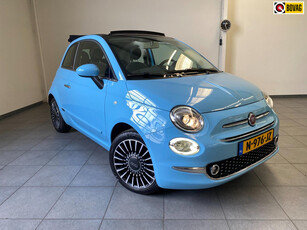 Fiat 500 C 1.2 Cabrio - Led - Airco - PDC - Prachtig Azzuro Cappellini Blauw