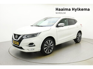 Nissan Qashqai 1.3 DIG-T 140pk Tekna + | Lederen bekleding | Panoramadak | Keyless | Navigatie | Stoelverwarming | Weinig kilometers